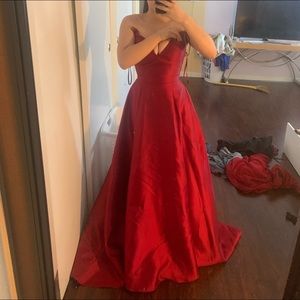 RED JOVANI DRESS